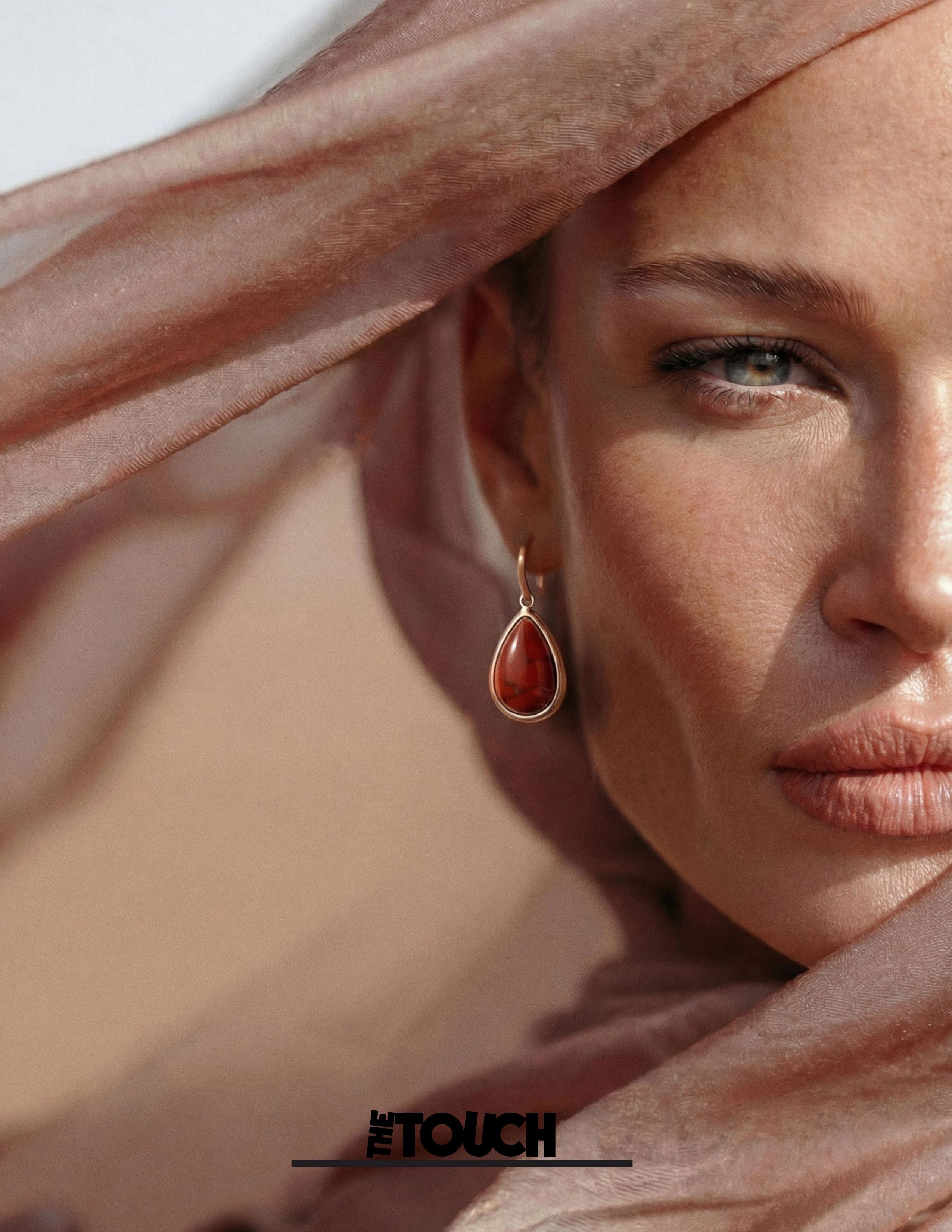 The Touch — Pink Portrait Jewellery