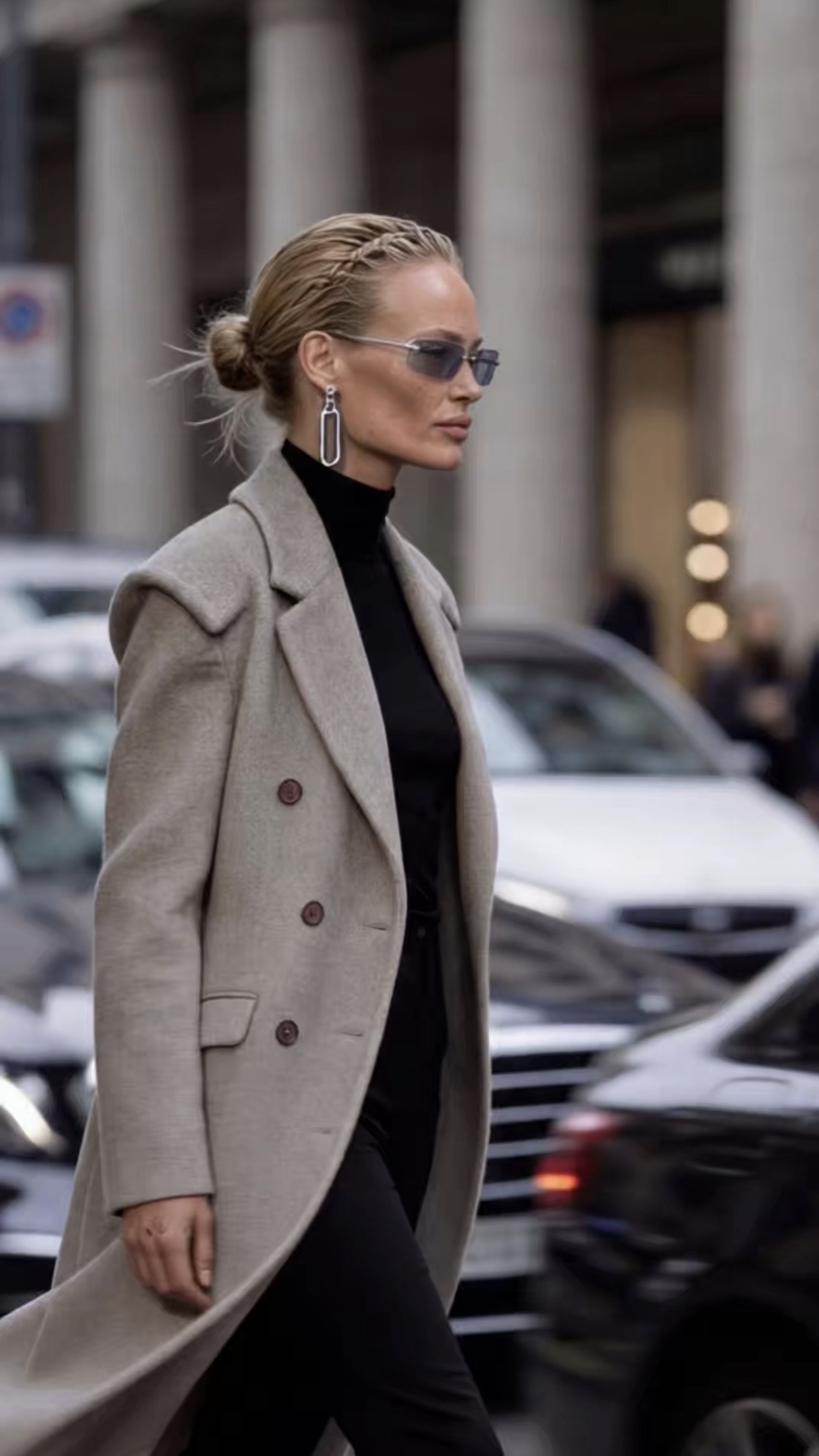 Jewels in Motion — street style walking portrait